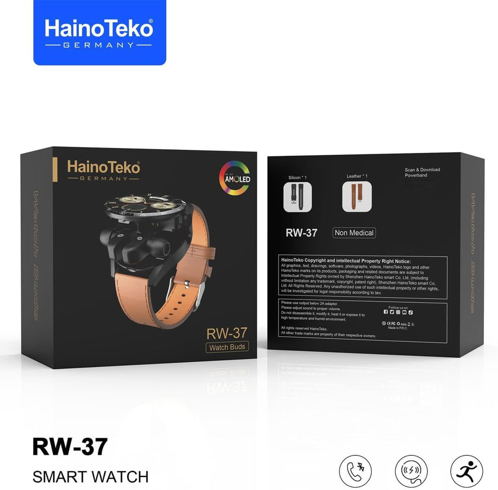Haino Teko Germany RW37 Watch with Earbuds (Origional Germany Not copy)
